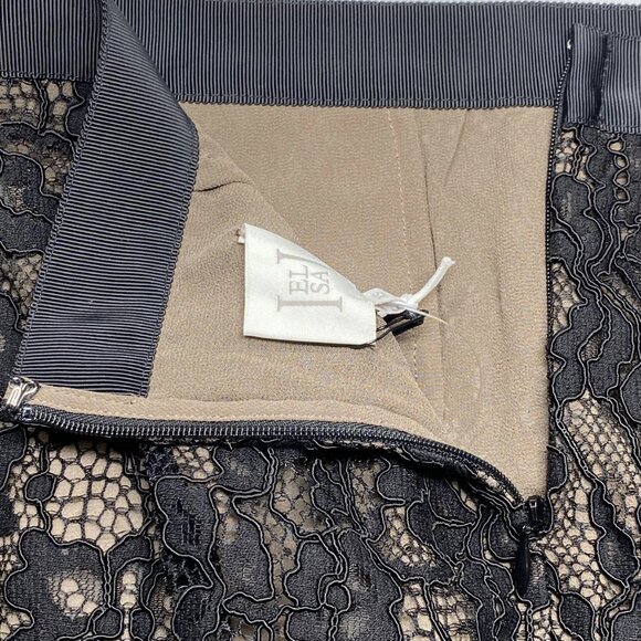 Elegant Black Lace Midi Skirt - Picture 3 of 10